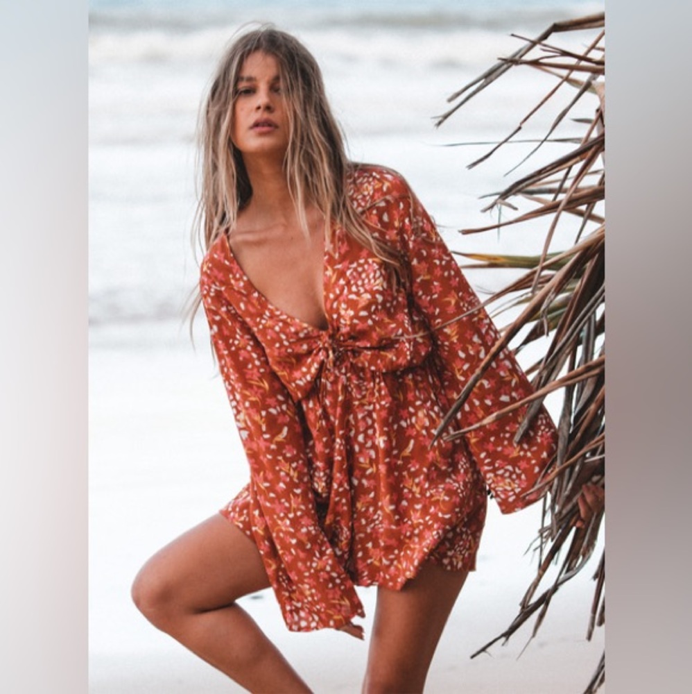 NWT Roxy Baked Clay Dancing Romper!